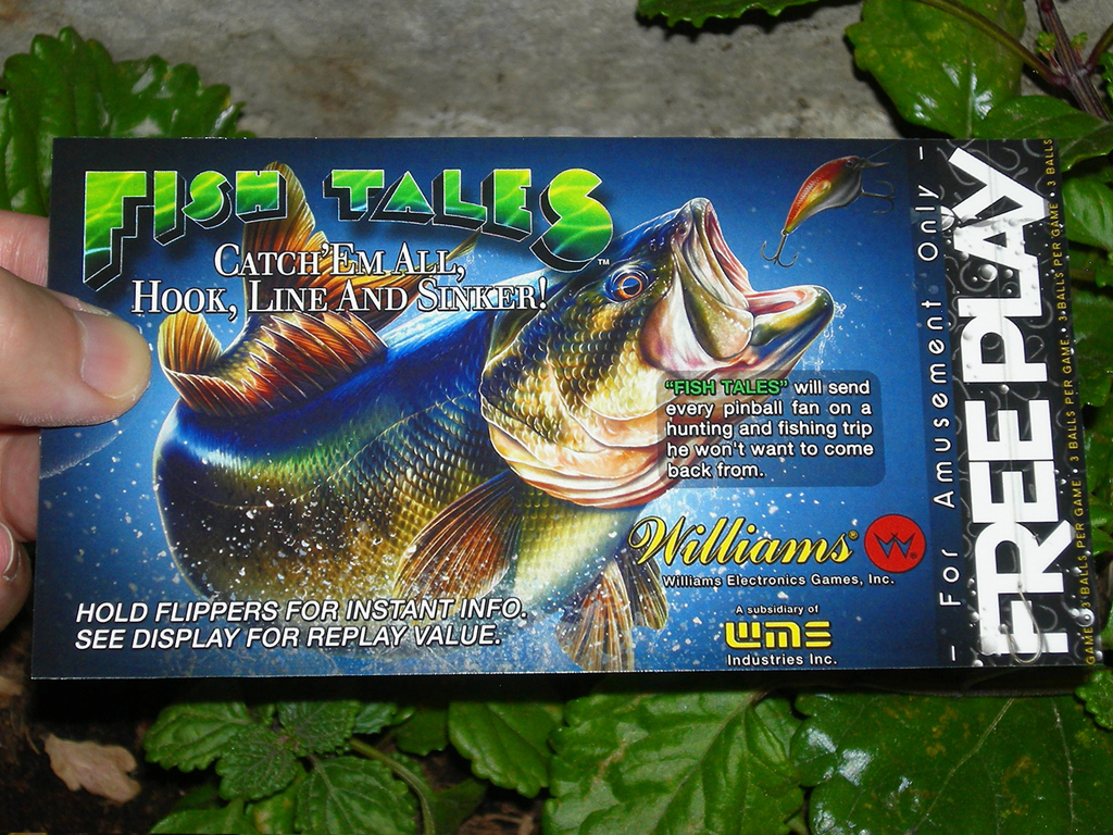 Fish Tales Custom Pinball Cards (WILLIAMS). Designed by Zona Arcade and  Mikonos